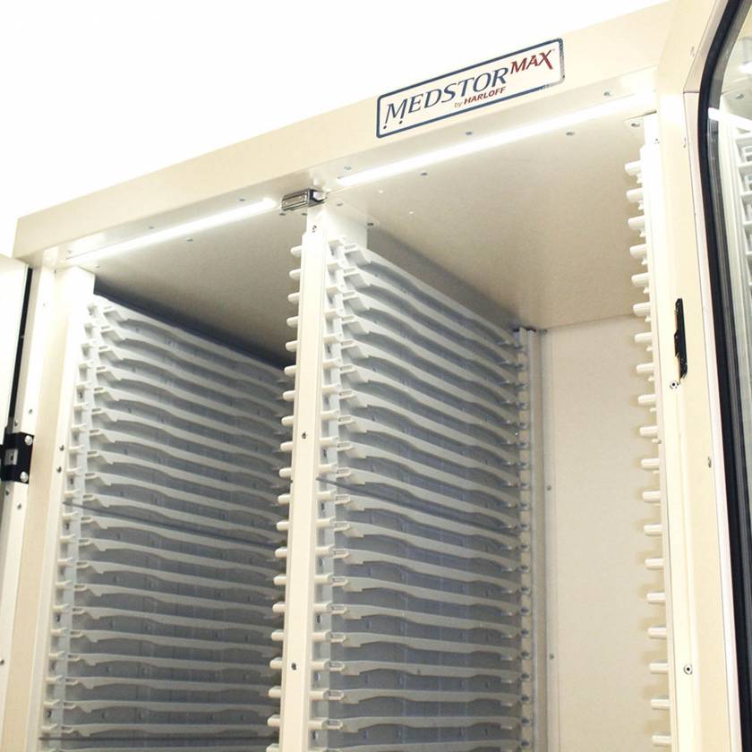 Harloff MS-LED2COL Factory Installed LED Light Kit for MedStor Max Double Column Medical Storage Cabinet