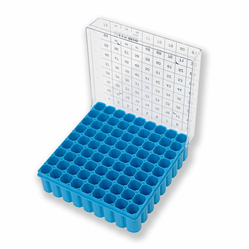 Plastic Freezer Storage Box Hinged Lid ⋆ Morganville Scientific