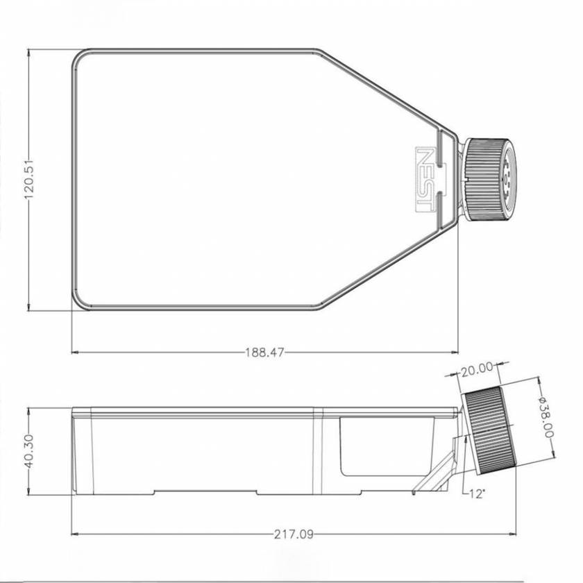NEST Scientific Cell Culture Flask with Plug Seal Cap, Sterile