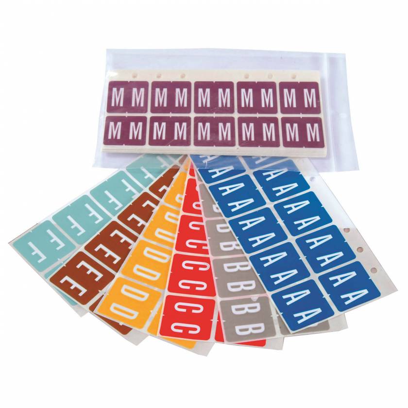 GBS 8848 Match VRPK Series Alpha Sheet Labels - A to Z Set (SKU VRPK-CS)