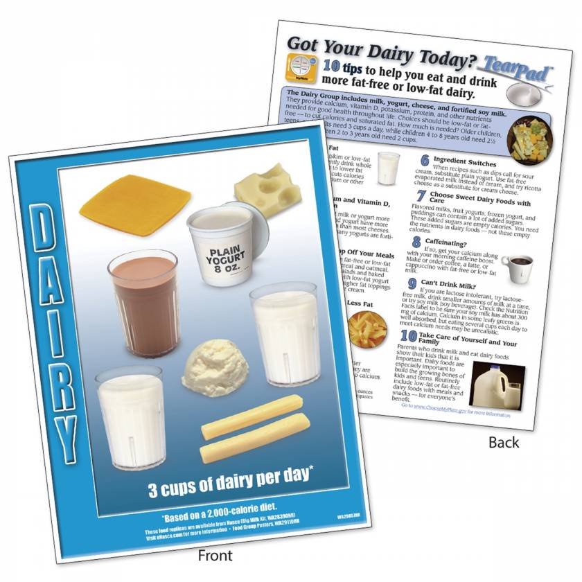 Food Group TearPad - Dairy Group