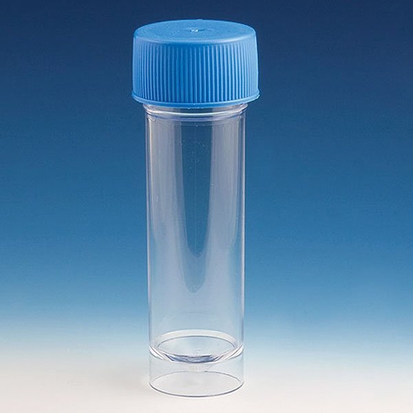 Conical containers with screw cap