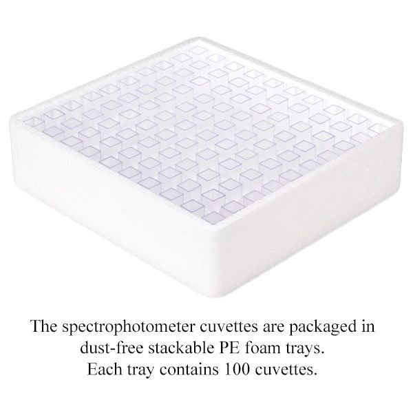 4.5mL Spectrophotometer Square Cuvettes - 10mm Path Length