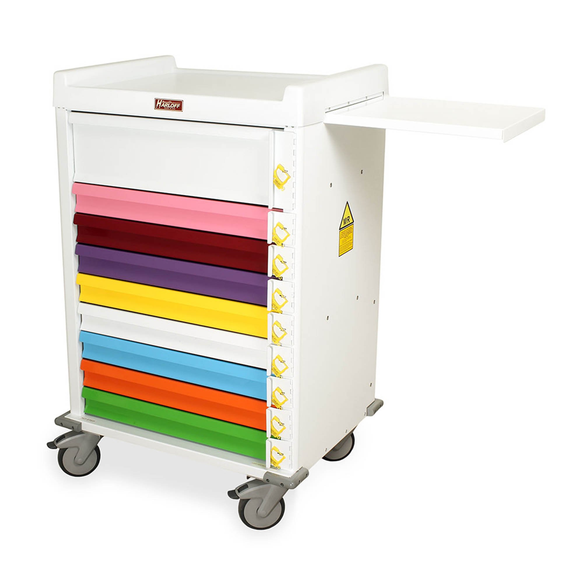 Harloff MR9B-PED 9-Drawer MR-Conditional Pediatric Crash Cart 