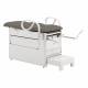 Brewer 1000AX-HSDX-XXX-22 Versa Exam Table with Patient Assist Handles, Stirrups - Gunmetal