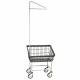 R&B Wire 100T91/D7 Dura-Seven™ Front Load Laundry Cart - with Single Pole Rack