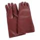 Shielding 100V-BUR Seamless Lead Vinyl Gloves - Burgundy