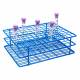 Heathrow Scientific 120763 Coated Wire Rack Fits 13-16mm Tubes, 108-Well, 9x12 Array, Blue Rack (Test Tubes NOT Included)