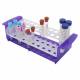 Heathrow Scientific 120818 OneRack Multi - Purple/Natural (Test Tubes NOT included)