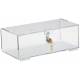 Refrigerator Lock Box with Key Lock - Clear Acrylic - 4.25" H x 12" W x 6" D