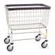 R&B Wire 200CFC Large Capacity Wire Laundry Cart, All Chrome - Cart only