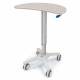 Capsa Healthcare 207166-FC Ultra-Lightweight Compact Kidney Cart - Fiber Concrete Work Surface Color