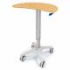 Capsa Healthcare 207166-HM Ultra-Lightweight Compact Kidney Cart - Hard Rock Maple Work Surface Color