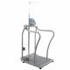 2101HR Series Health o Meter Bariatric Digital Platform Scale with Handrail, Mechanical Height Rod - With Height Rod Max Height Left Angle