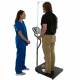 Health o Meter 245EHR-3001 Digital Height Rod for 3001 Series Scales - With Patient Standing on Scale (The Scale is Sold Separately)