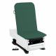 Model 3002-500-300DF FusionONE ProGlide Power Hi-Lo Manual Backrest Exam Table with WheelBase System, Foot Control & Stirrup - Deep Forest
