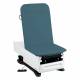 Model 3002-500-300LB FusionONE ProGlide Power Hi-Lo Manual Backrest Exam Table with WheelBase System, Foot Control & Stirrup - Lakeside Blue