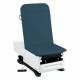 Model 3002-500-300TB FusionONE ProGlide Power Hi-Lo Manual Backrest Exam Table with WheelBase System, Foot Control & Stirrup - Twilight Blue