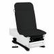 Model 3002-500-305CB FusionONE ProGlide Power Hi-Lo Manual Backrest Exam Table with Contoured Top, WheelBase System, Foot Control & Stirrups - Classic Black