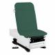 Model 3002-500-305DF FusionONE ProGlide Power Hi-Lo Manual Backrest Exam Table with Contoured Top, WheelBase System, Foot Control & Stirrups - Deep Forest