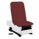 Model 3002-500-305FW FusionONE ProGlide Power Hi-Lo Manual Backrest Exam Table with Contoured Top, WheelBase System, Foot Control & Stirrups - Fine Wine