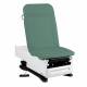 Model 3002-500-305ML FusionONE ProGlide Power Hi-Lo Manual Backrest Exam Table with Contoured Top, WheelBase System, Foot Control & Stirrups - Mint Leaf