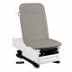 Model 3002-500-305SC FusionONE ProGlide Power Hi-Lo Manual Backrest Exam Table with Contoured Top, WheelBase System, Foot Control & Stirrups - Smoky Cashmere