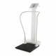 3101-AM Series Health o Meter Heavy-Duty Antimicrobial Digital Platform Scale with Handrail - Front View Left Tilted