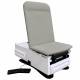 UMF Medical 3503 FusionONE+ Power Hi-Lo Power Backrest Exam Table with Foot Control, Stirrups, Drawer Warmer, Pelvic Tilt & Electrical Receptacle - Soft Linen