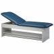 Clinton 3920-27 KD Panel Leg Series Couch with Shelf - Gray Laminate with Royal Blue Vinyl Upholstery