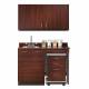 Clinton 48048R Classic Laminate 48" Wide Cart-Mate Cabinet with Right Side 4-Drawer Cart in Dark Cherry Finish. NOTE: Supplies, Optional Sink Model 022 and 48" Wide Wall Cabinet Model 8248 are NOT included.