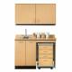 Clinton 48048R Classic Laminate 48" Wide Cart-Mate Cabinet with Right Side 4-Drawer Cart in Maple Finish. NOTE: Supplies, Optional Sink Model 022 and 48" Wide Wall Cabinet Model 8248 are NOT included.