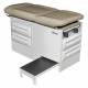 Model 5240-145 Manual Exam Table with Side Step and Four Storage Drawers - Creamy Latte