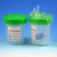 Sterile 4oz Specimen Container with 1/4-Turn Green Screw Cap and Tri-Lingual ID Label