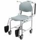 Health o Meter 594KL Portable Digital Chair Scale - With Foot Rest Folded Left Angled