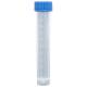 10mL Transport Tubes - Polypropylene Self-Standing Conical Bottom with Blue Polyethylene Screw Cap
