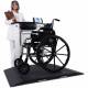 Detecto 6570 Folding Portable Digital Wheelchair Scale with Handrail & Seat