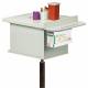 Clinton 67200 Phlebotomy Cart with Two-Bin - Back (Glove box holder & supplies are not included)
