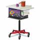 Clinton 67235 Pediatric Phlebotomy Cart - Space Place Graphics (Back with optional glove bos holder)