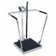 Detecto 6856MHR Bariatric Digital Scale with Mechanical Height Rod - 1000 lb Capacity - 24" x 24" Platform