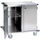 Lakeside Two Door Stainless Steel Case Carts - Two 13 1/2" Width Wire Shelf