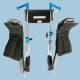 SchureMed 800-0284 Stirrup Wall Rack (Stirrups and Boot Pads shown are for display purposes only and sold separately).