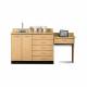 Clinton 8048-99 Maple Laminate 48" Wide Base Cabinet with 2 Doors, 5 Drawers, Sink and 1-Drawer Desk