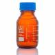 Globe Scientific 8110250 Globe Glass™ Amber Media Bottles with GL45 Screw Cap - 250 mL