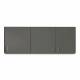 Clinton 8266 Wall Cabinet with 3 Doors - 66" W x 24" H, Slate Gray