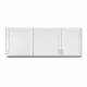 Clinton 8366 Wall Cabinet with 3 Doors - 66" W x 24" H, Fashion Finish Arctic White