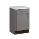 Clinton 8711-A Molded Top Bedside Cabinet with 1 Door and 1 Drawer - Slate Gray 1GR