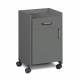 Clinton 8720 Mobile Bedside Cabinet with 1 Door and 1 Drawer - Slate Gray 1SG