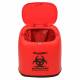 MTC Bio A8401B BenchBin™ Benchtop Biohazard Bin - 1.5L (Please note, bag not included)