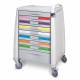 Capsa AM-EM-STD-PED Avalo Pediatric Crash Cart  - Standard Height, Breakaway Lock